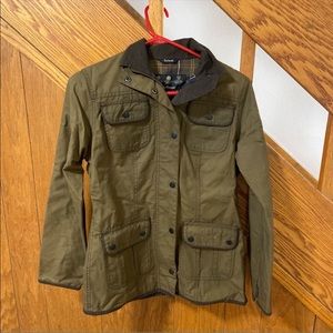 Barbour Olive Beadnell Jacket Size 4